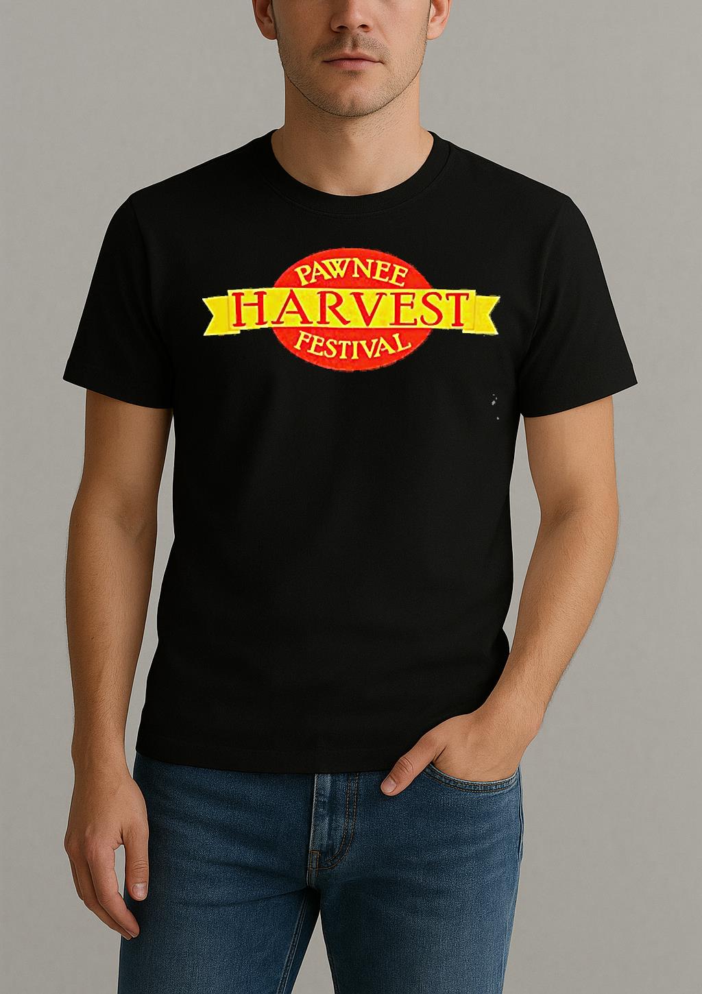 Pawnee Harvest Festival Logo Shirt by Bino Shirt – Custom Graphic T-Shirt