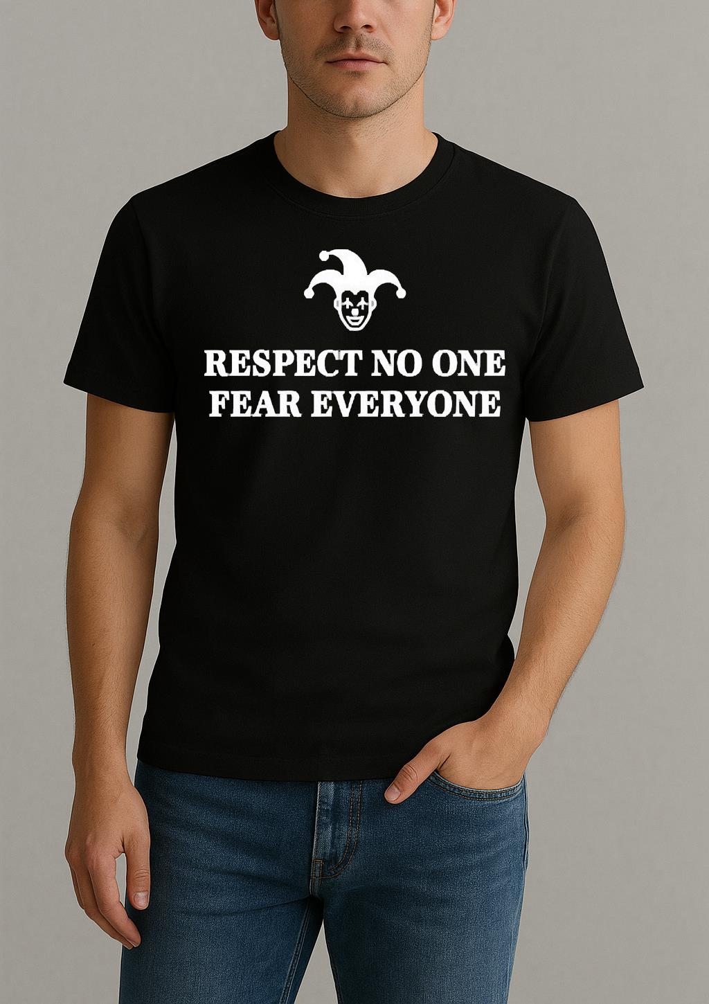 Respect No One Fear Everyone Clown Premium Shirt by Bino Shirt – Custom Graphic T-Shirt