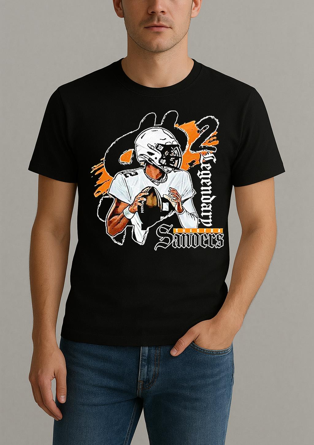 Shedeur Sanders 2Legendary Graphic Shirt by Bino Shirt – Custom Graphic T-Shirt