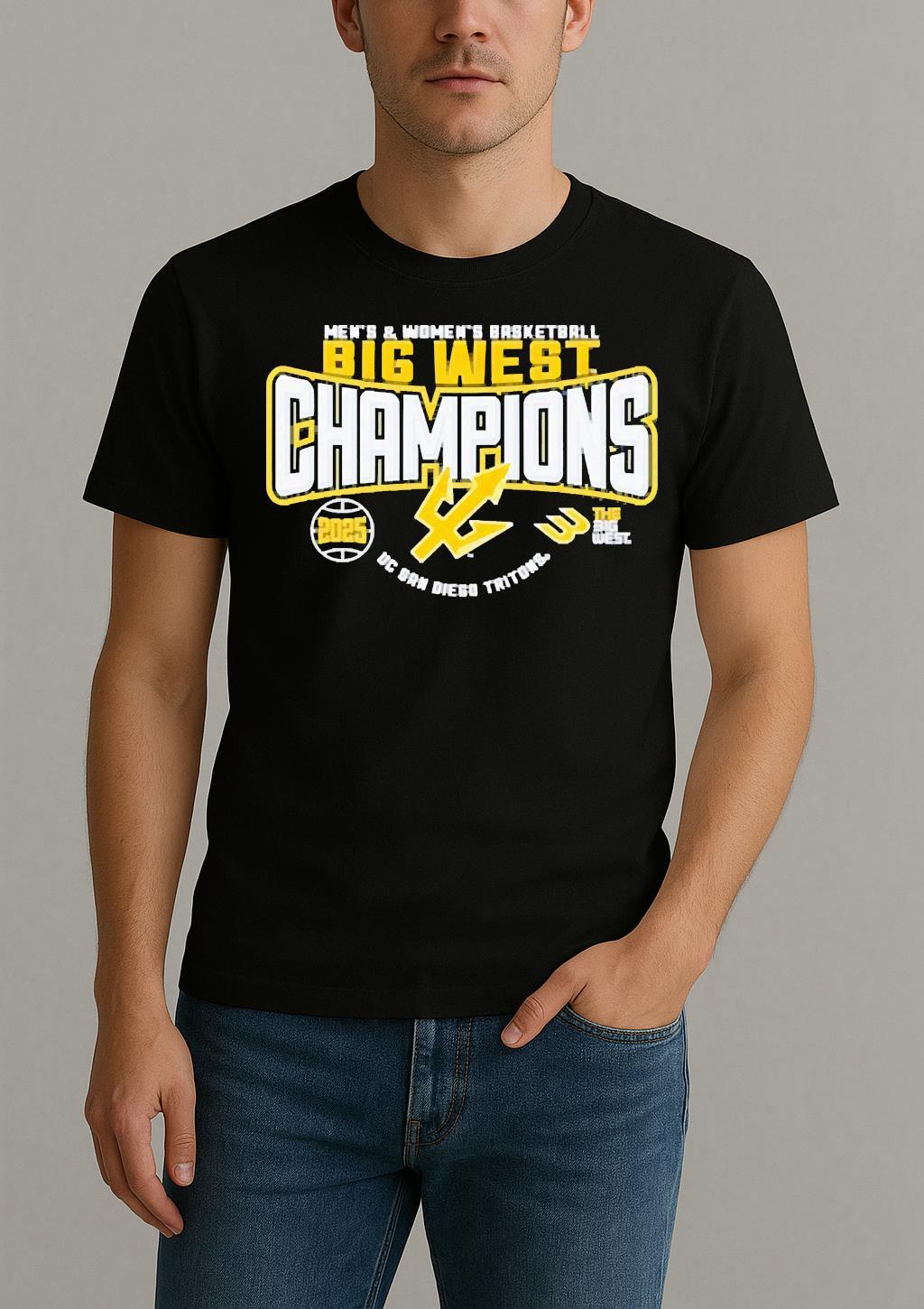 The Big Wests Best Mens And Womens Basketball Champions 2025 Uc San Diego Tritons Shirt by Bino Shirt – Custom Graphic T-Shirt