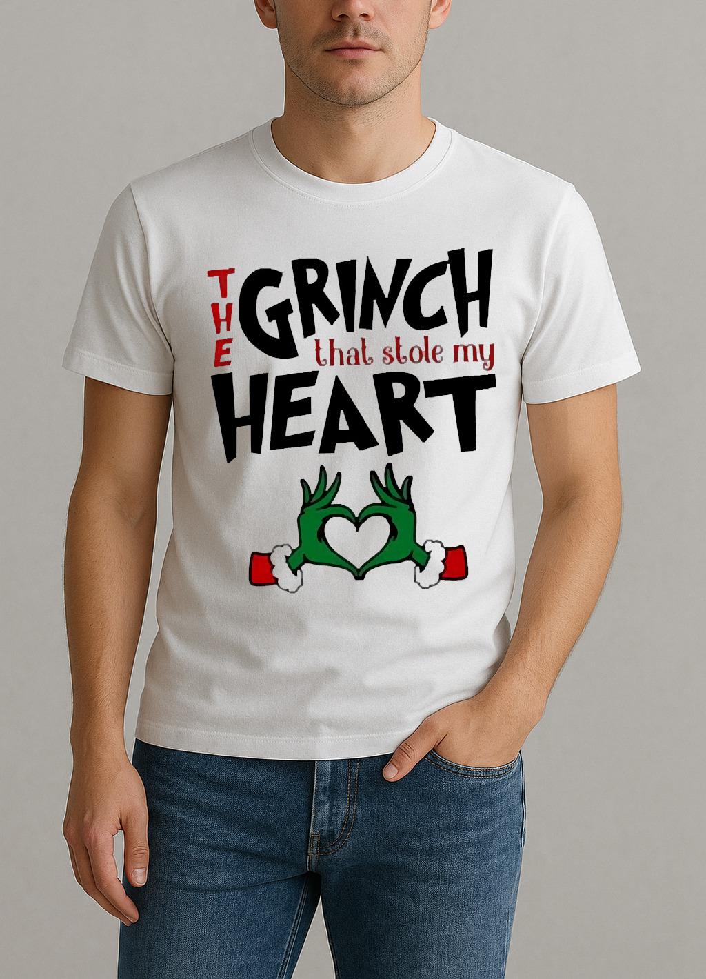 The Grinch That Stole My Heart Couple Matching Shirt by Bino Shirt – Custom Graphic T-Shirt