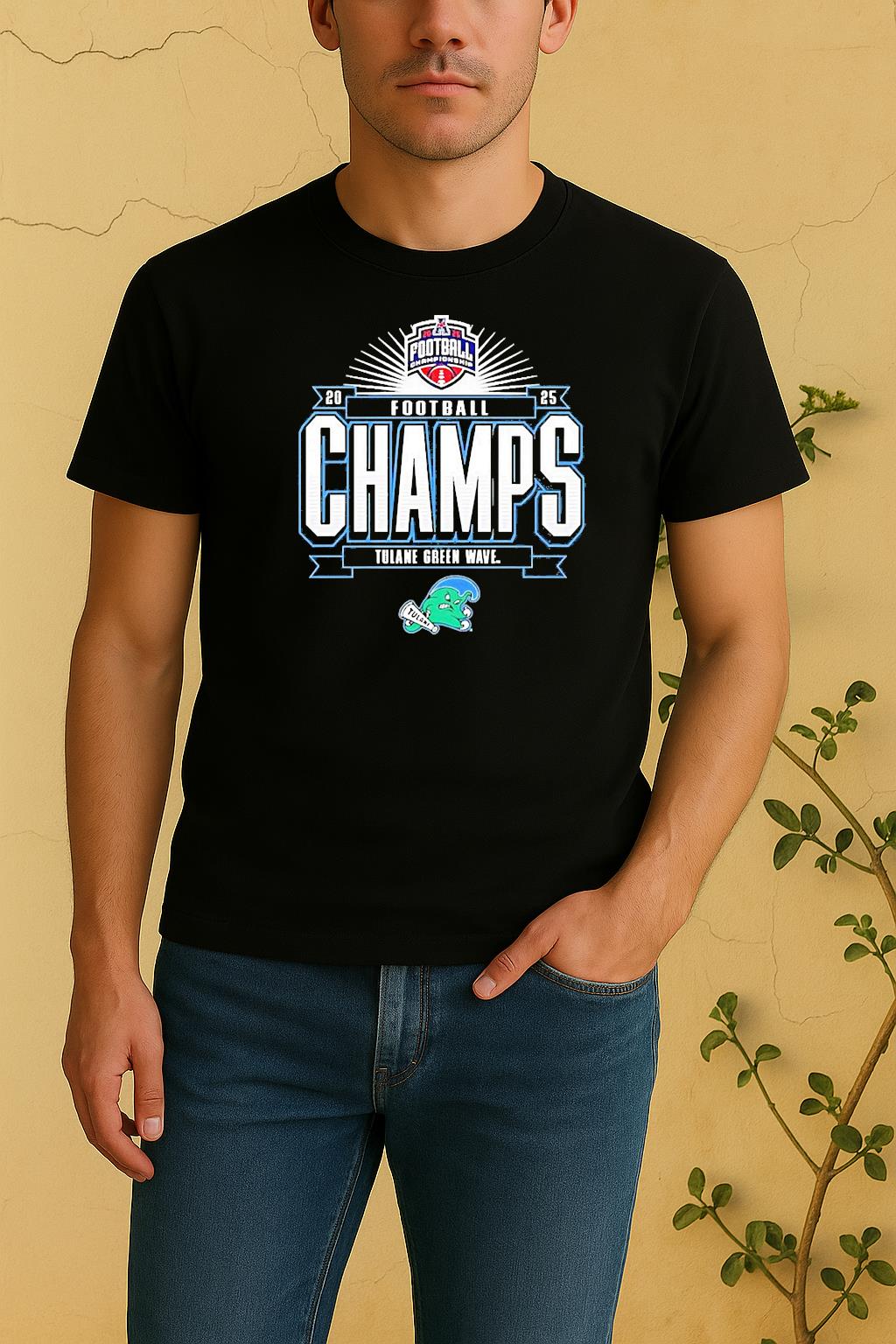 Tulane Green Wave 2025 The American Football Champions Locker Room Shirt by Bino Shirt – Custom Graphic T-Shirt