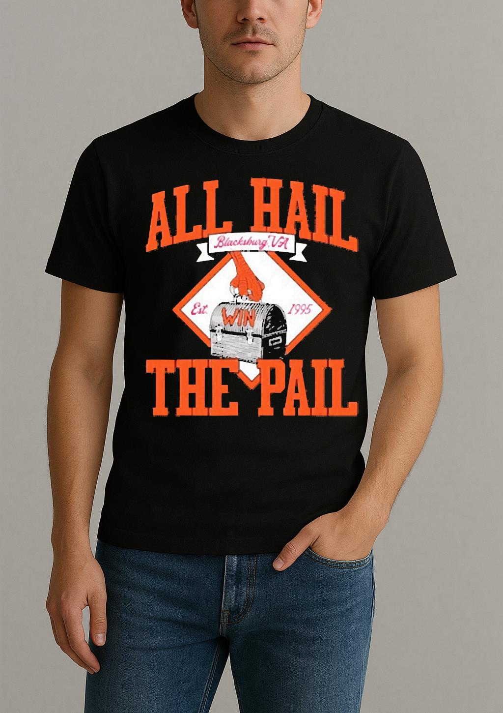 Virginia Tech Hokies All Hail The Pail Est 1995 Shirt by Bino Shirt – Custom Graphic T-Shirt