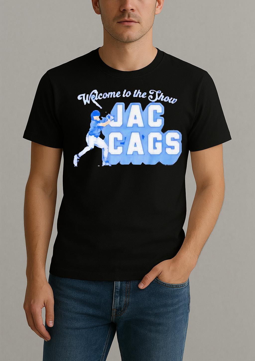 Welcome To The Show Jac Cags Shirt by Bino Shirt – Custom Graphic T-Shirt