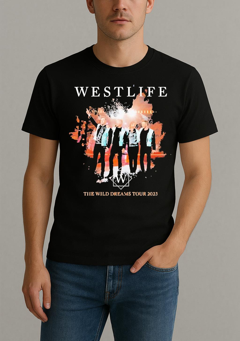 Westlife The Wild Dreams Tour 2023 Cardiff Event Shirt by Bino Shirt – Custom Graphic T-Shirt
